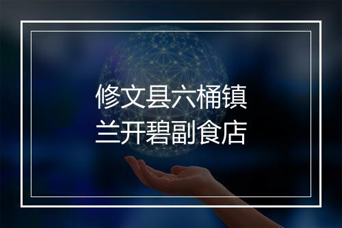 修文县六桶镇兰开碧副食店