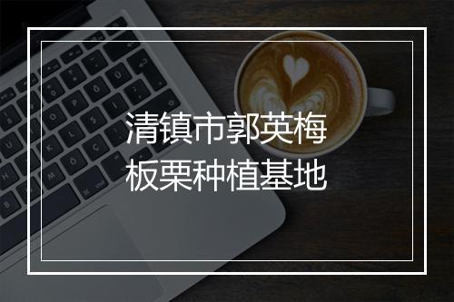 清镇市郭英梅板栗种植基地