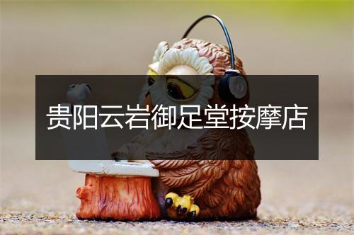 贵阳云岩御足堂按摩店