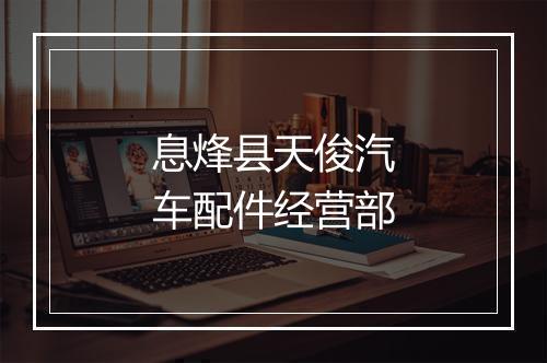息烽县天俊汽车配件经营部