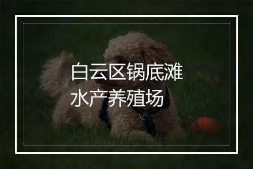 白云区锅底滩水产养殖场