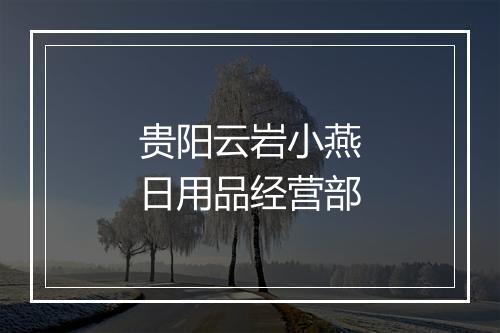 贵阳云岩小燕日用品经营部