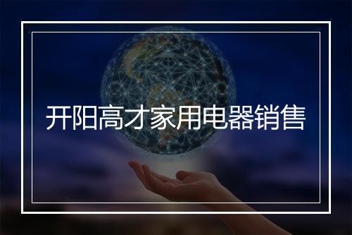 开阳高才家用电器销售