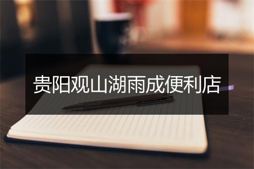 贵阳观山湖雨成便利店