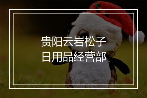 贵阳云岩松子日用品经营部