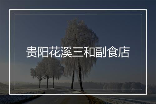贵阳花溪三和副食店