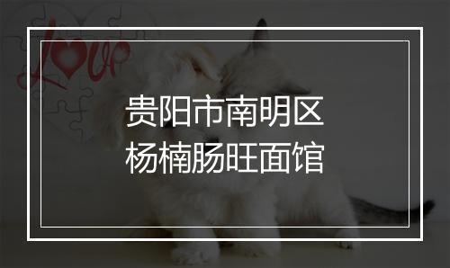 贵阳市南明区杨楠肠旺面馆
