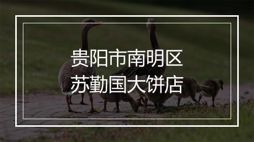 贵阳市南明区苏勤国大饼店