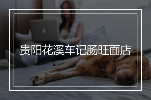 贵阳花溪车记肠旺面店