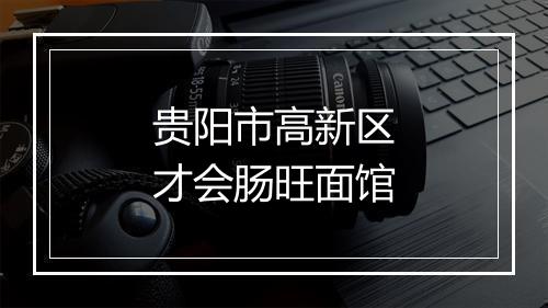 贵阳市高新区才会肠旺面馆