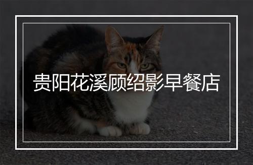 贵阳花溪顾绍影早餐店