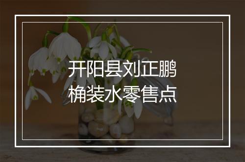 开阳县刘正鹏桷装水零售点