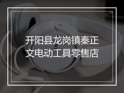 开阳县龙岗镇秦正文电动工具零售店