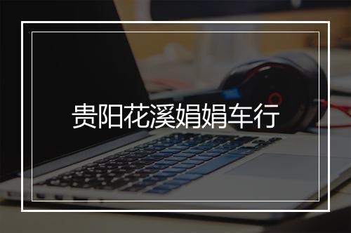 贵阳花溪娟娟车行