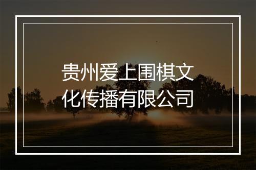 贵州爱上围棋文化传播有限公司