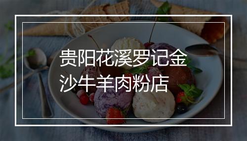 贵阳花溪罗记金沙牛羊肉粉店