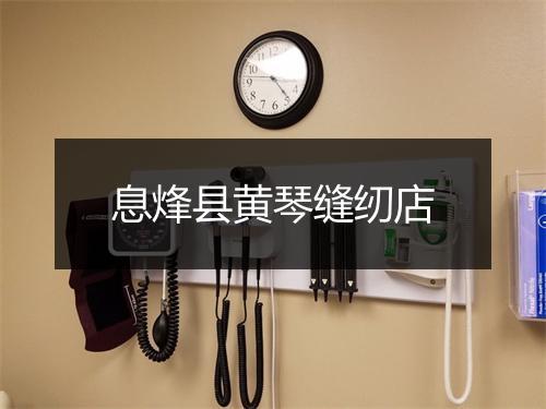 息烽县黄琴缝纫店