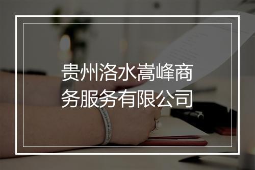 贵州洛水嵩峰商务服务有限公司
