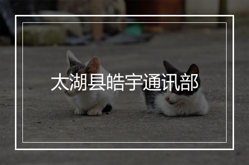 太湖县皓宇通讯部
