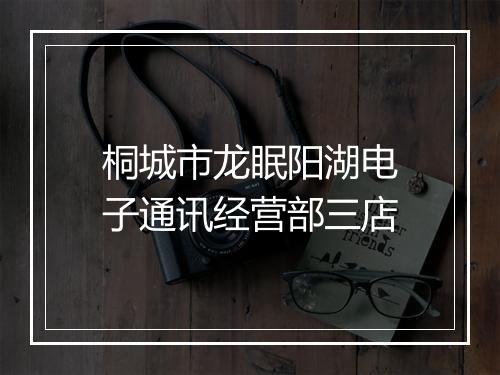 桐城市龙眠阳湖电子通讯经营部三店