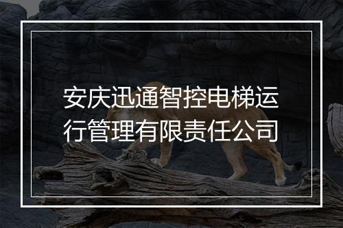 安庆迅通智控电梯运行管理有限责任公司