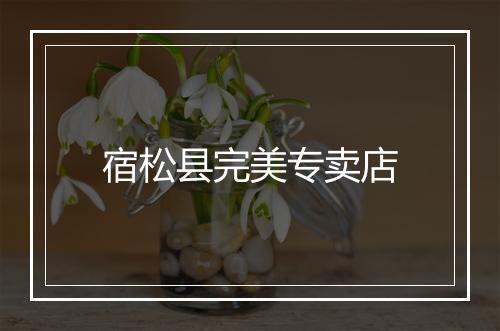 宿松县完美专卖店