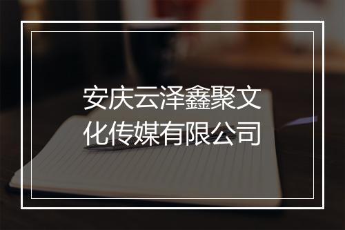 安庆云泽鑫聚文化传媒有限公司