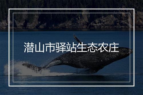 潜山市驿站生态农庄