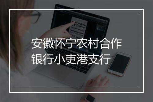 安徽怀宁农村合作银行小吏港支行