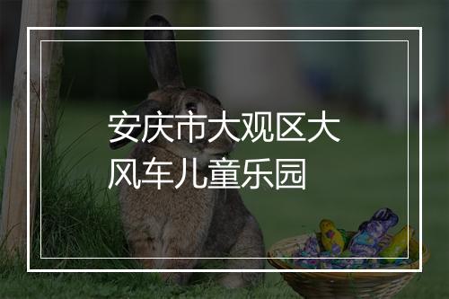 安庆市大观区大风车儿童乐园