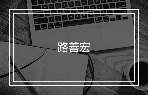 路善宏