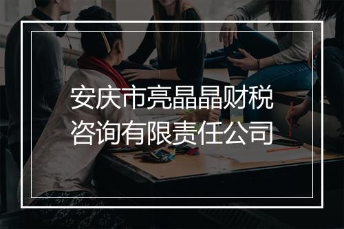 安庆市亮晶晶财税咨询有限责任公司