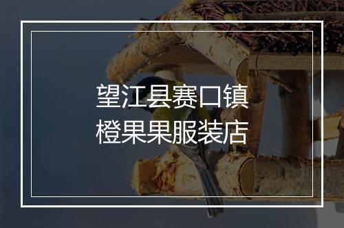 望江县赛口镇橙果果服装店