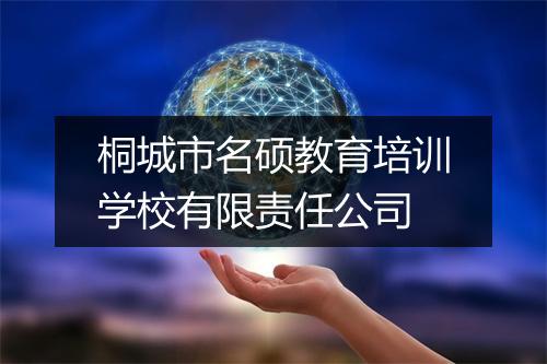 桐城市名硕教育培训学校有限责任公司