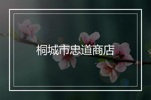 桐城市忠道商店