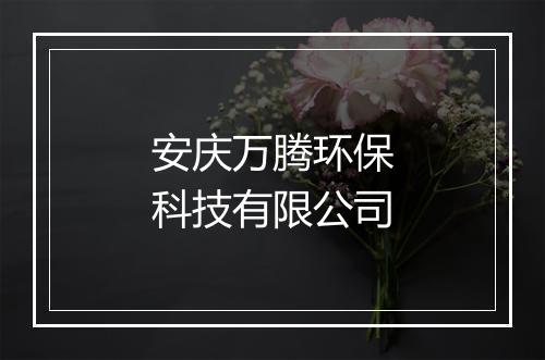 安庆万腾环保科技有限公司