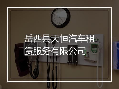 岳西县天恒汽车租赁服务有限公司