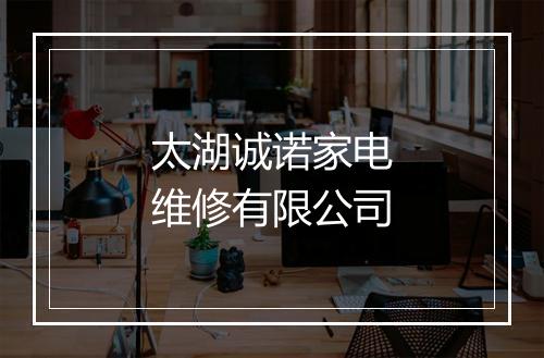 太湖诚诺家电维修有限公司