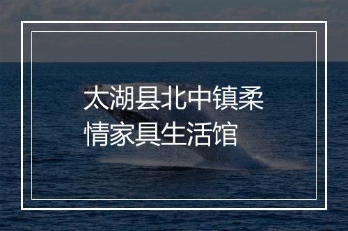 太湖县北中镇柔情家具生活馆