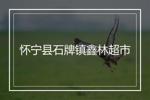 怀宁县石牌镇鑫林超市