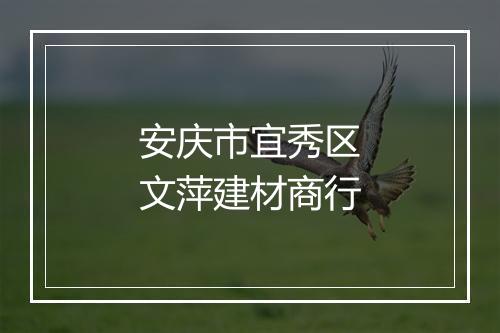 安庆市宜秀区文萍建材商行