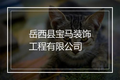 岳西县宝马装饰工程有限公司