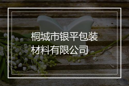 桐城市银平包装材料有限公司