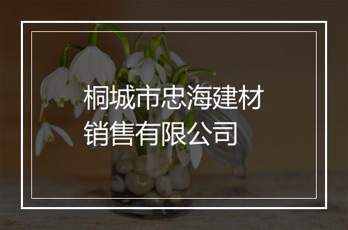 桐城市忠海建材销售有限公司