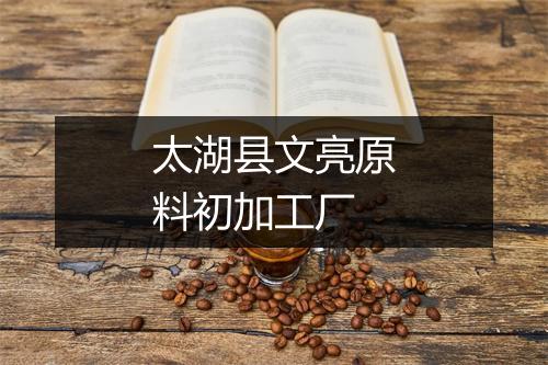太湖县文亮原料初加工厂