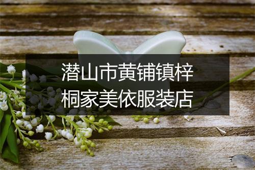 潜山市黄铺镇梓桐家美依服装店