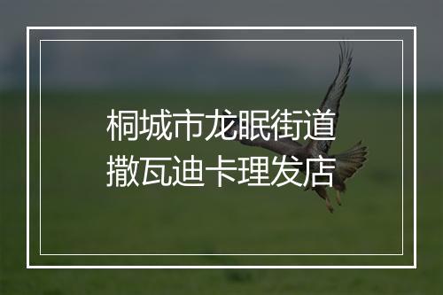 桐城市龙眠街道撒瓦迪卡理发店