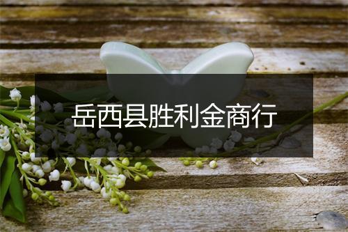 岳西县胜利金商行