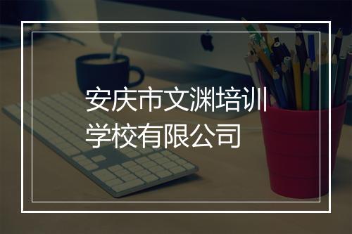 安庆市文渊培训学校有限公司