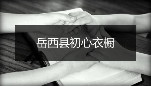 岳西县初心衣橱